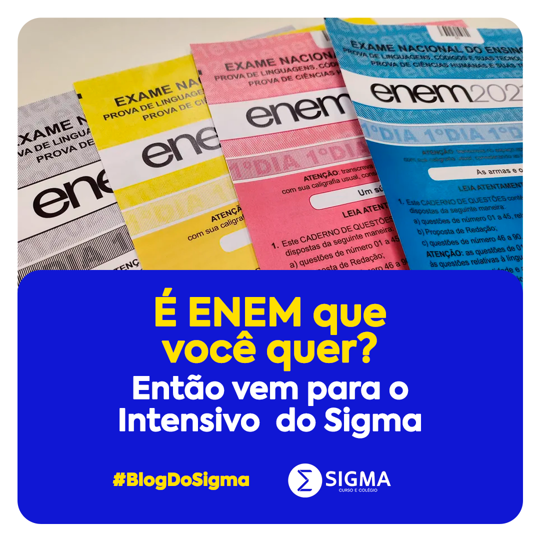 Sigma abre inscrições para curso Intensivo Enem 2023