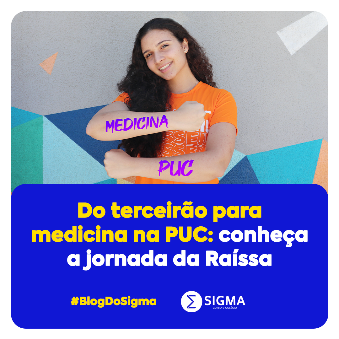 Ensino Médio do Sigma aprova aluna do terceirão em medicina na PUCPR