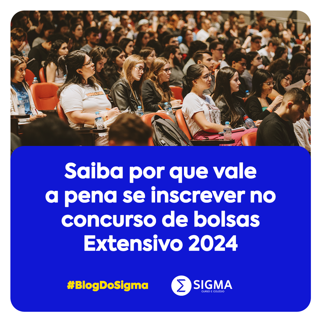 Conheça o curso Extensivo 2024 do Colégio Sigma 