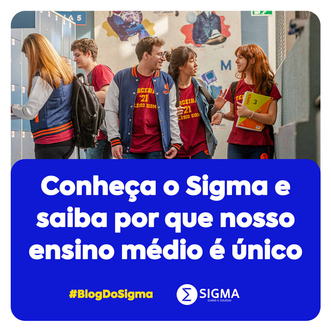 Conheça o Sigma! Evento apresenta o ensino médio do colégio